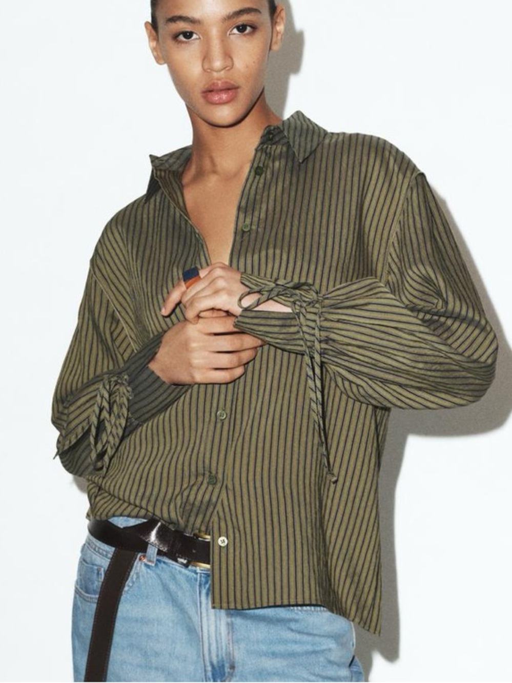 Zara Striped Button-Down Shirt